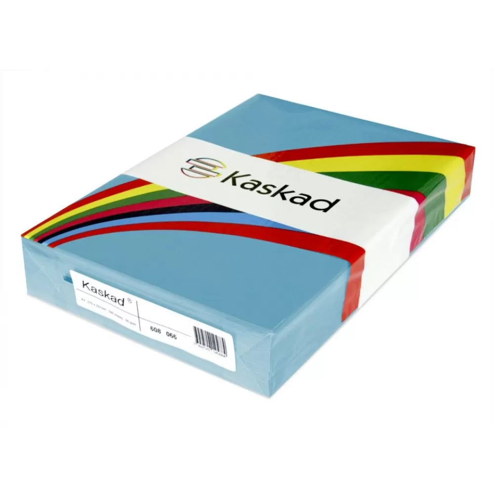 Kaskad Color Paper A4 80gsm Peacock Blue Ream Paradise Supplies