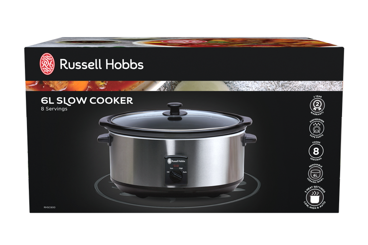 Russell Hobbs 6L Slow Cooker Oval Paradise Supplies