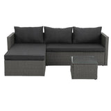 3 Piece Lamai Wicker Corner Sofa