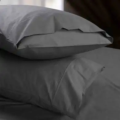 Hilton 300TC Percale Sheet Set - Charcoal Super King