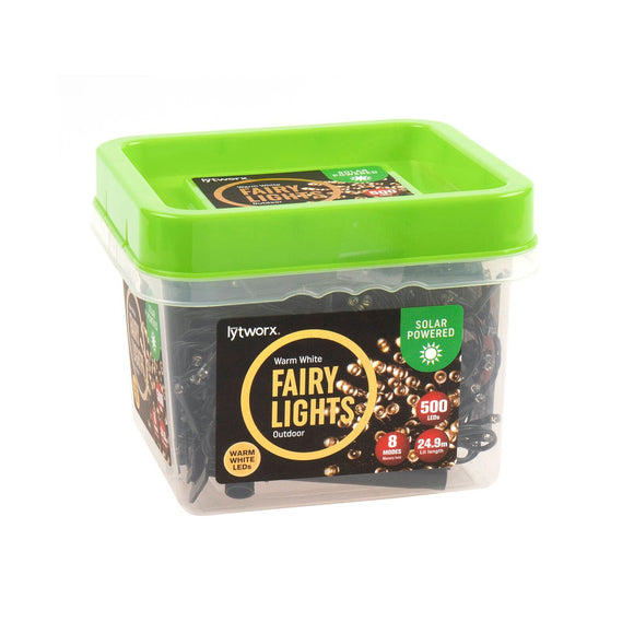 Lytworx 500 LED Solar Warm White Fairy Light