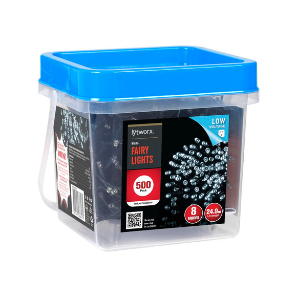 Lytworx 500 White LED Fairy Lights
