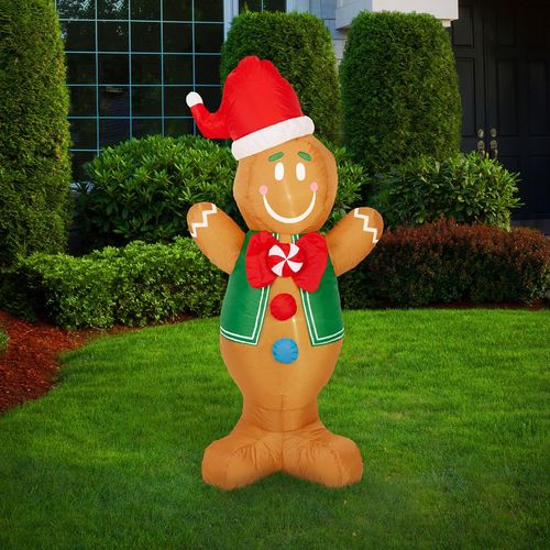 Lytworx 1.2m Inflatable Gingerbread Man