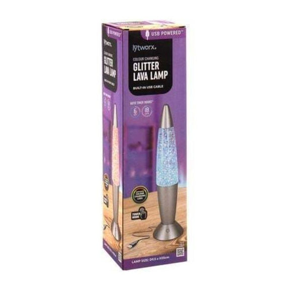 Lytworx Colour Changing Glitter Lava Lamp
