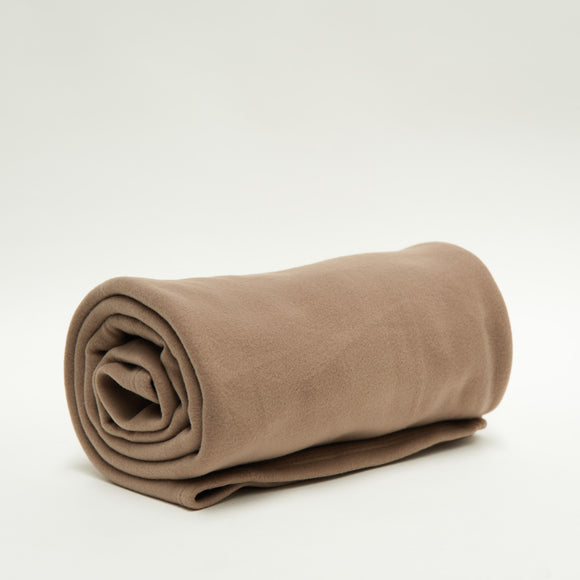 Polar Fleece Blanket Queen 300gsm Beige