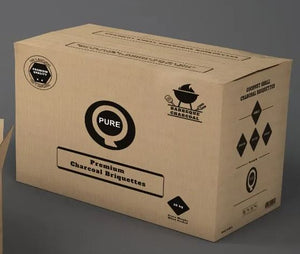 Pure Q Cocoshell Briquette Charcoal 10kg Box