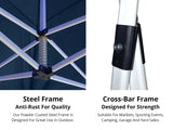 Xclusive Hex Gazebo 3x3m Navy with Wheel Bag