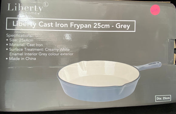 Liberty Cast Iron Frypan 25cm - Grey