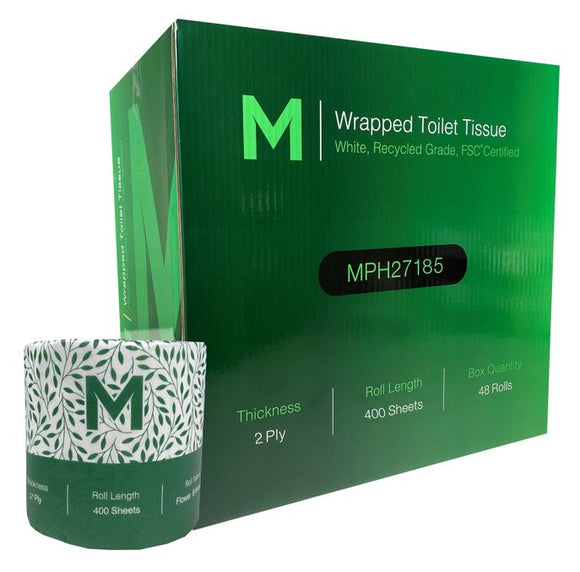 CTN M-Series Recycled Toilet Paper 400s x 48