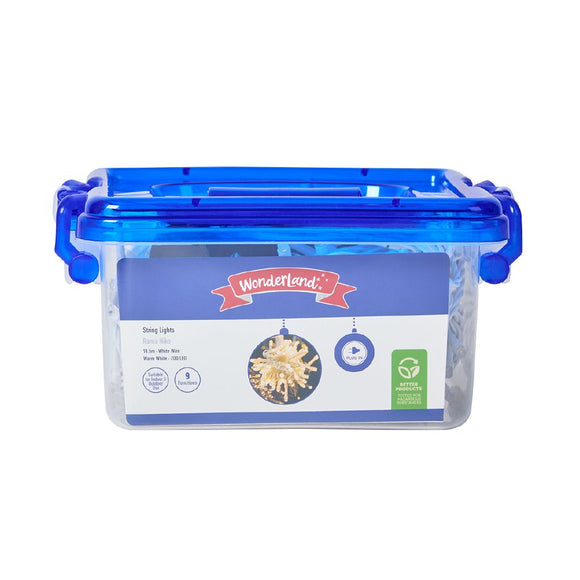 Wonderland Plug-In String Lights 19.5m Warm White - White Wire