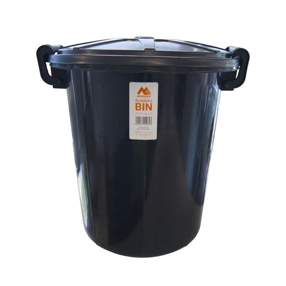 45L Rubbish Bin - Black