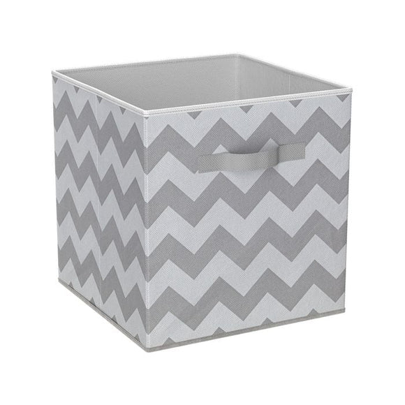 Cube Insert Chev Grey 27x28x27cm