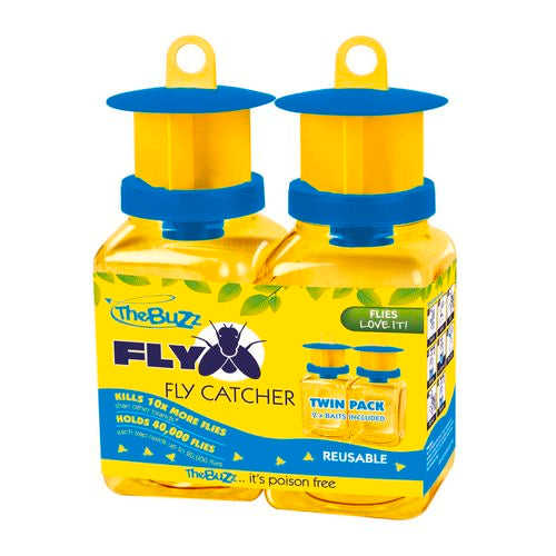 Fly Trap Bottle with Bait - Twin Pack
