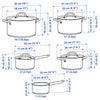 Cookware Set Stainless Steel 9pc
