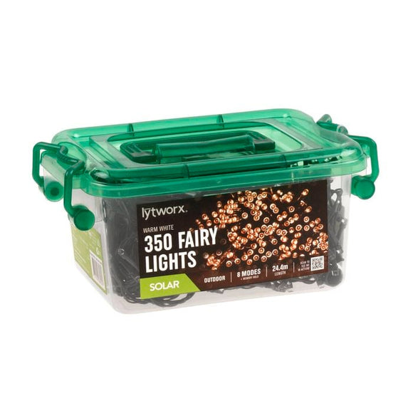 Lytworx Solar Fairy Lights 350pk Warm White