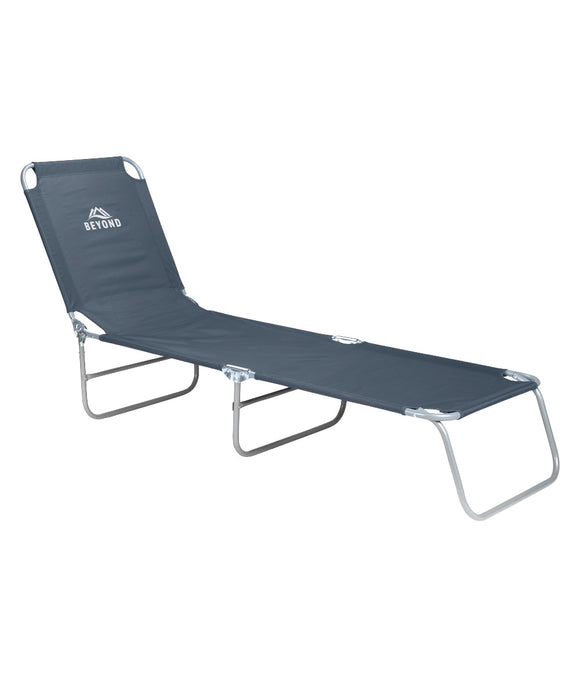 Camp Lounger Chair - Grey