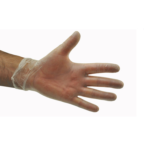 Pomona Vinyl Gloves Large x 100 Medical Grade - Clear