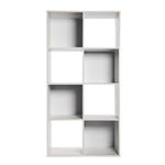 Clever Cube 2 x 4 White Shelf Unit