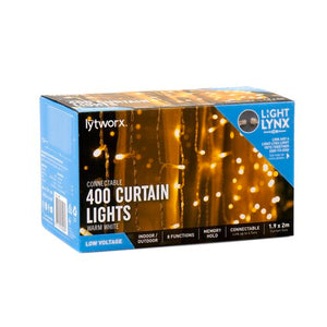 Curtain Lights 400PK Connectable Warm White
