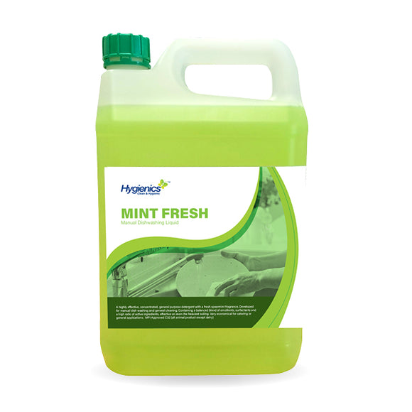Hygienics Mint Fresh Manual Dishwash Detergent 5L