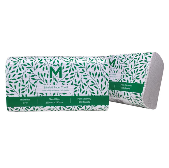 CTN M-Series Recycled Slimfold Paper Towel