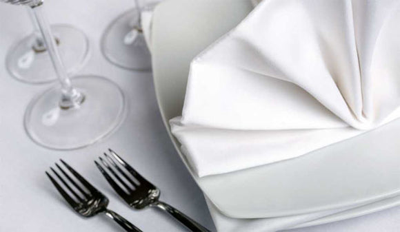 Table cloth napkin - white