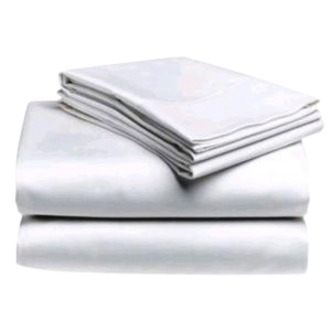 Diamond King Fitted Sheet White