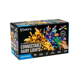 Lytworx Colour Switching Connectable Fairy Lights - 200 LEDs