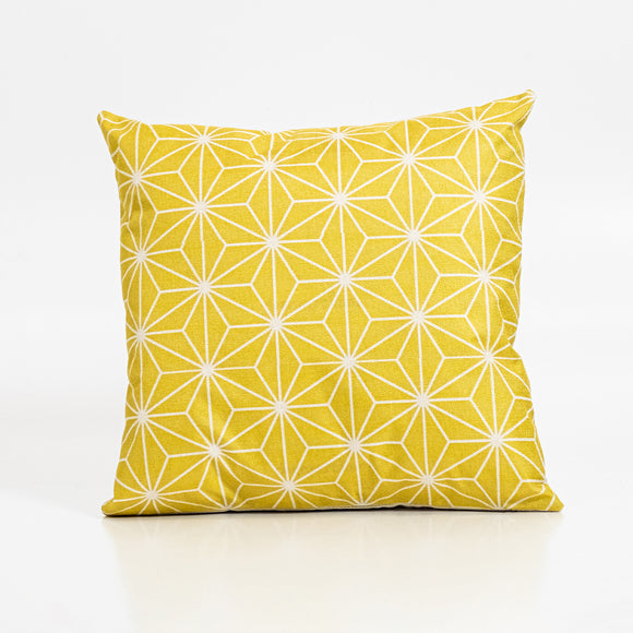 Cushion Cover Yellow Geo - Square