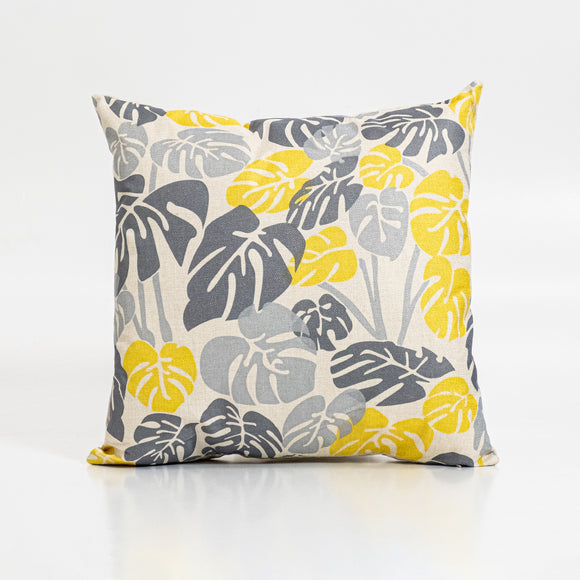 Cushion Cover Yellow Leaf - Square