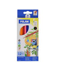 Milan Water Soluable Coloured Pencils x 12