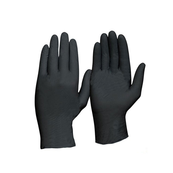 Bastion Nitrile Disposable Gloves Black - XL