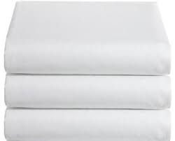 Weavers Large Single Flat Sheet White