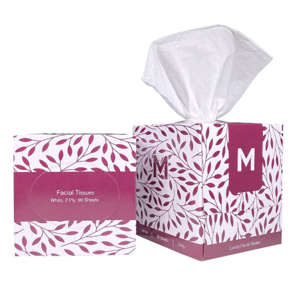 M-Series Premium Cubed Facial Tissue 90s x 1