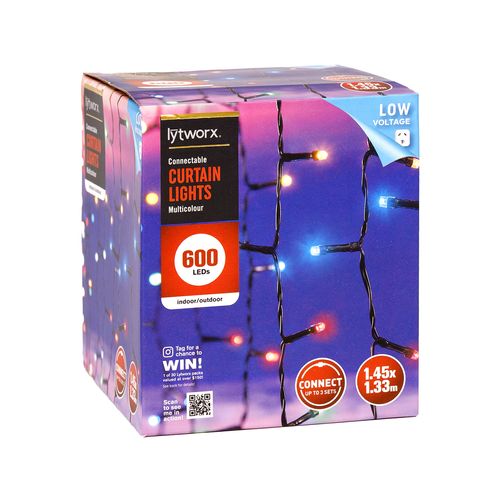 Lytworx 600 LED Multicolour Connectable Curtain Lights
