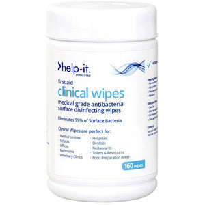 Medical Grade Clinical Alcohol Wipes - Tub of 160
